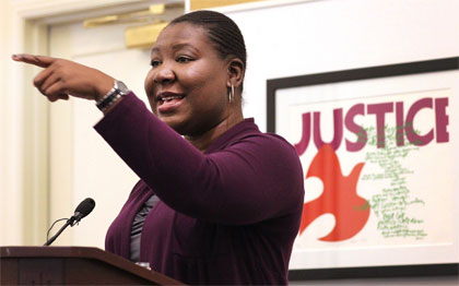 Erin Hawkins, top executive of the United Methodist Commission on Religion and Race. A UMNS photo by Kathleen Barry.