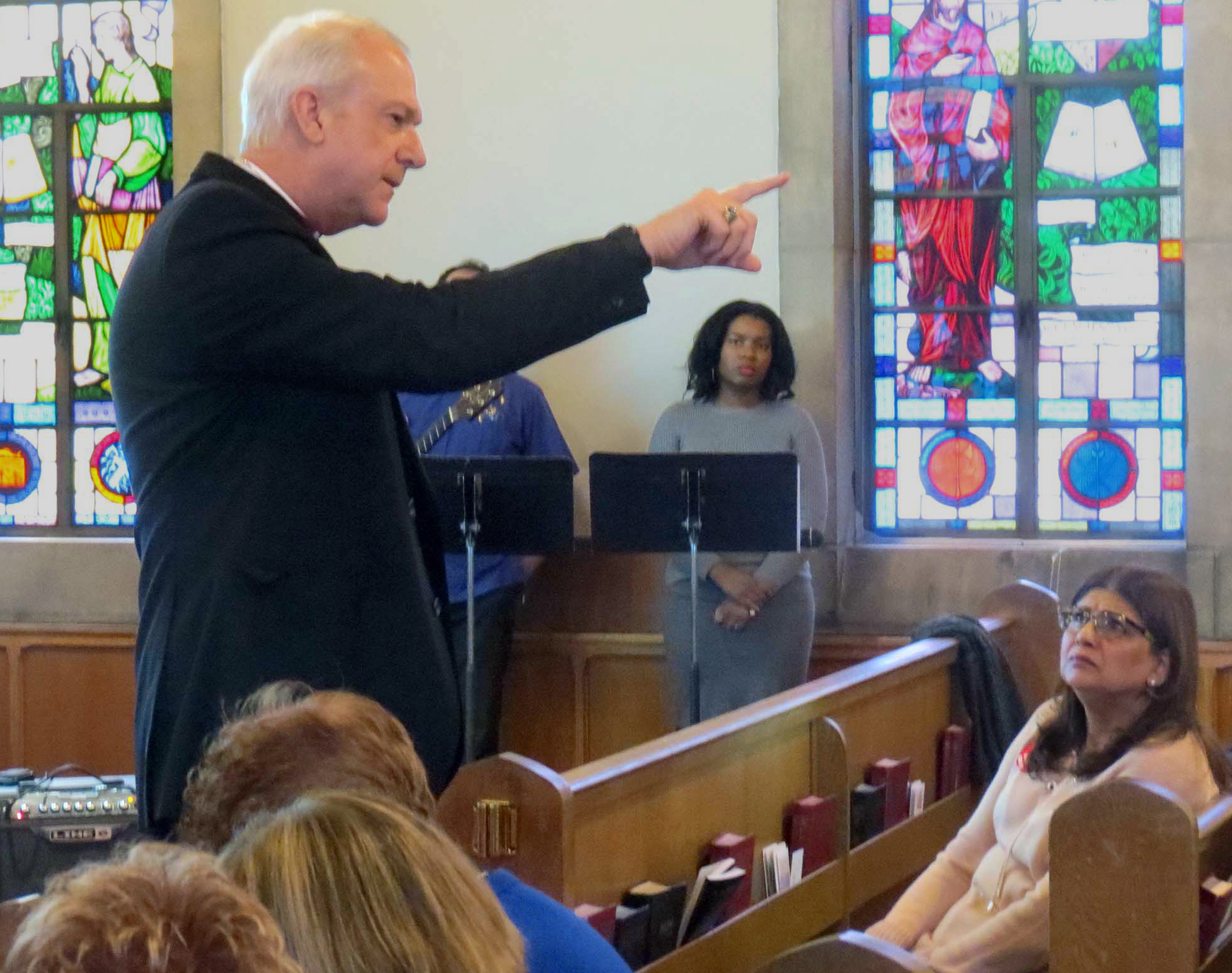 Bishop Thomas J. Bickerton told those gathered at the New York Conference's Immigration Vigil and Forum that this