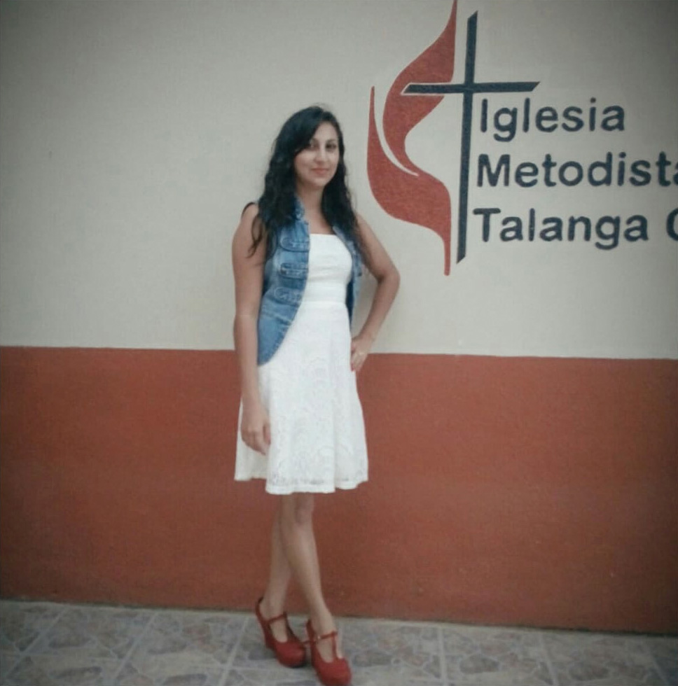 Kelyn Zuniga says that when her husband migrated to the United States to better support their family, the people of Central United Methodist Church in Talanga, Honduras, helped her and her three children adjust. “I felt peace,” she said. “The congregation embraced us.” Photo courtesy of Kelyn Zuniga.