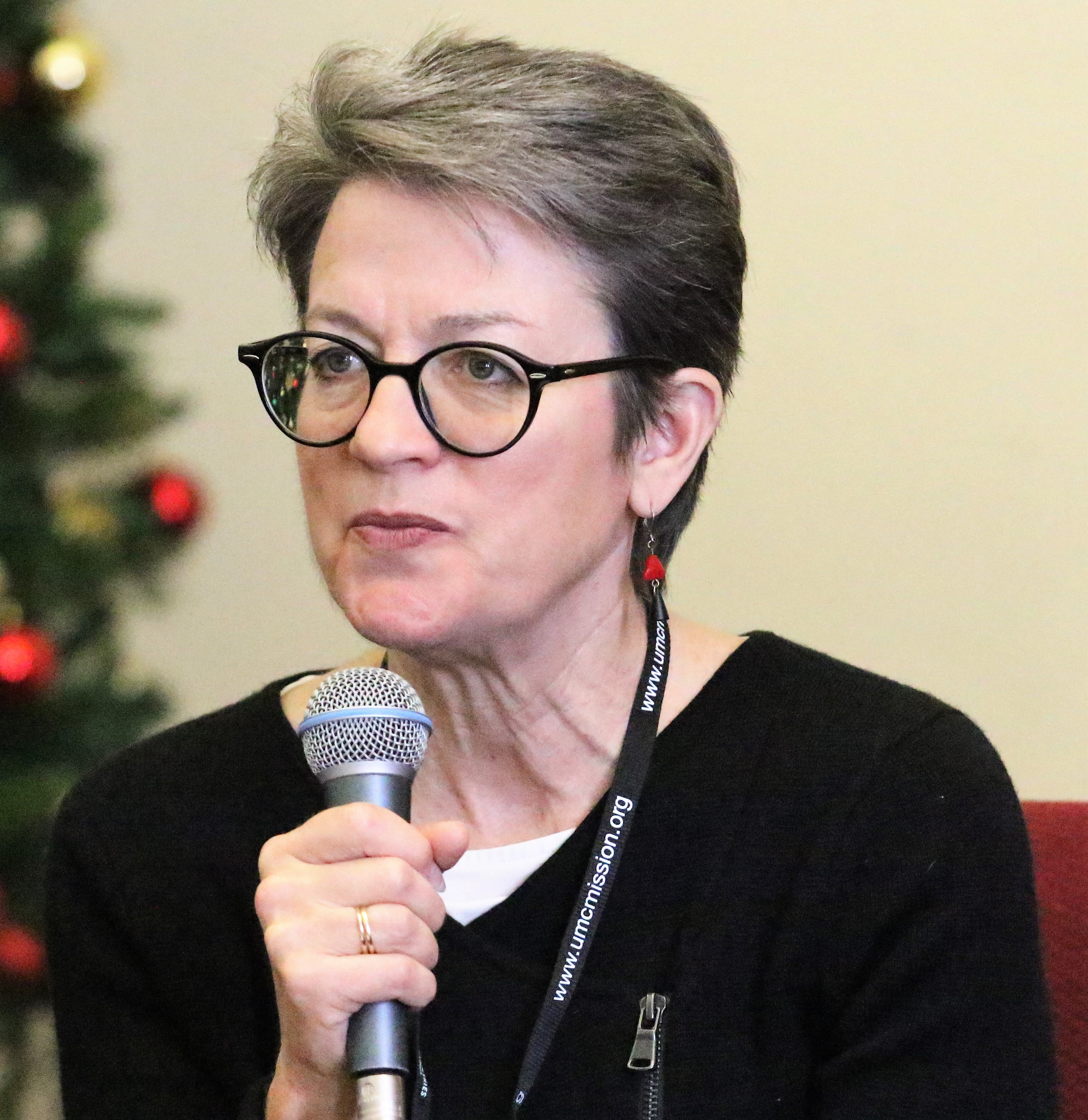 Bishop Sally Dyck said she wanted to hear the concerns of Korean United Methodists at the meeting. Photo by Thomas Kim, UMNS.
