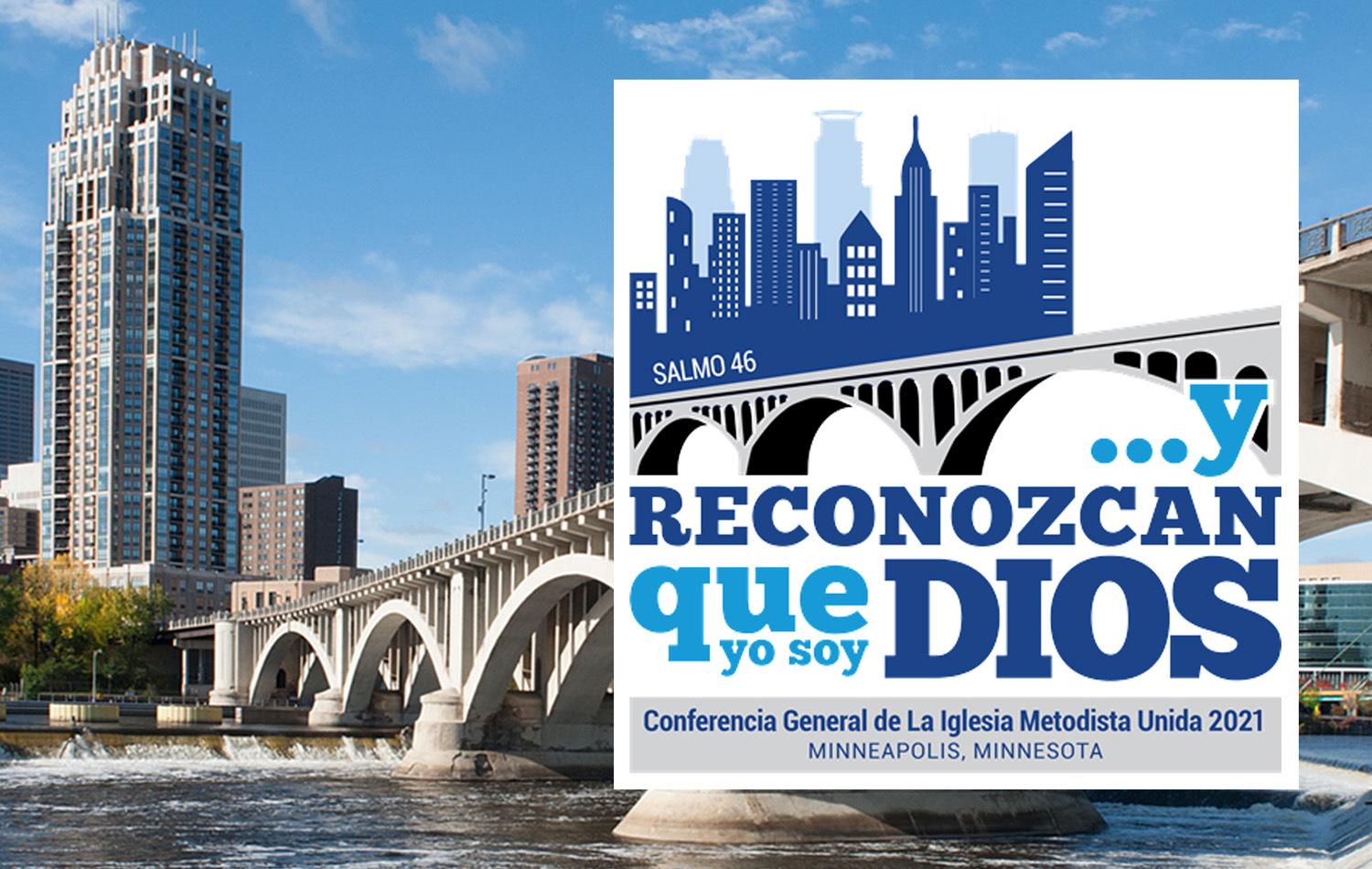 La Comisión resolvió continuar con la sede en el Centro de Convenciones de Minneapolis para la reunion del proximo año. Fotocomposición en español UMCOM.