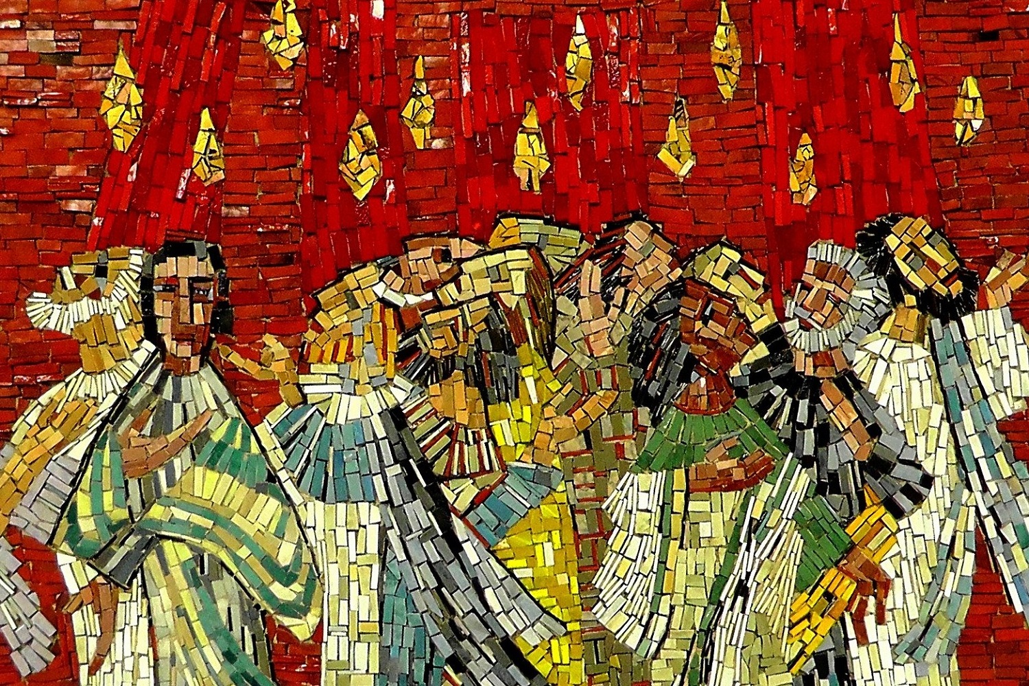 Pentecost mosaic Image by Holger Schué from Pixabay 1500