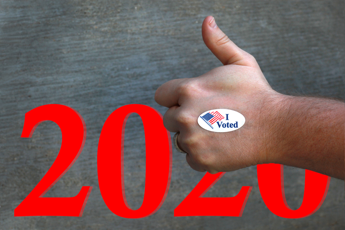 Com o prazo final para o registro de eleitores se aproximando rapidamente em muitos estados, os Metodistas Unidos estão ajudando a registrar os eleitores para o dia da eleição em 3 de novembro nos EUA. Foto: Kathleen Barry; gráfico por Laurens Glass, Notícias MU.