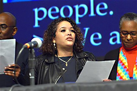 Revda. Dorlimar Lebrón Malavé, pastora de la Primera Iglesia Metodista Unida de habla Española. Foto cortesía de la Conferencia Anual de Nueva York.