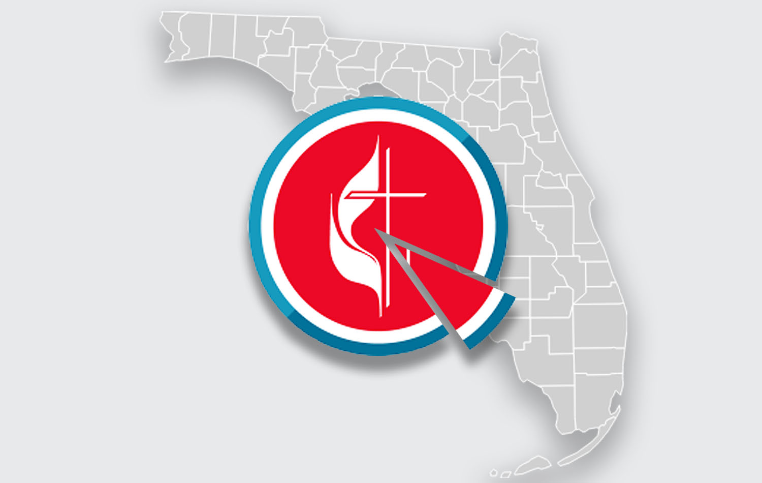 A Conferência Anual da Flórida tem cerca de 574 igrejas e 300 novas comunidades e ministérios de fé. A partida das 106 igrejas deixaria algumas comunidades da Flórida sem a presença Metodista Unida. Ilustração Rev. Gustavo Vasquez, Noticias MU.