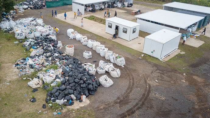Discarded items are sorted for recycling at the Big Start Recycling and Buy Centre in Durban, South Africa. United Methodist Thozeka Letuka opened the business to help clean up the environment and create economic opportunities for her neighbors. Photo courtesy of Big Start.