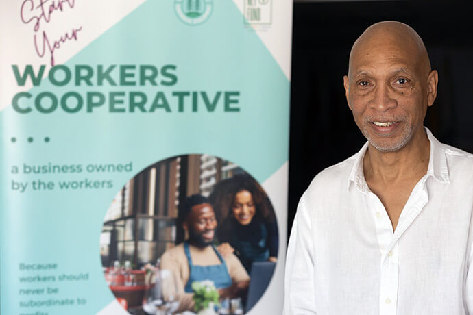 Benny Overton is co-executive director of the Southeast Center for Cooperative Development in Nashville, Tenn. The organization helps small businesses start as or reorganize to a cooperative enterprise operating structure, where employees have an ownership stake and help make decisions. Photo by Mike DuBose, UM News.