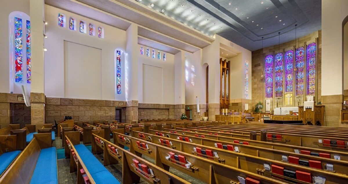 클레어몬트 신학교 채플 모습. 제공, 클레어몬트 신학교.