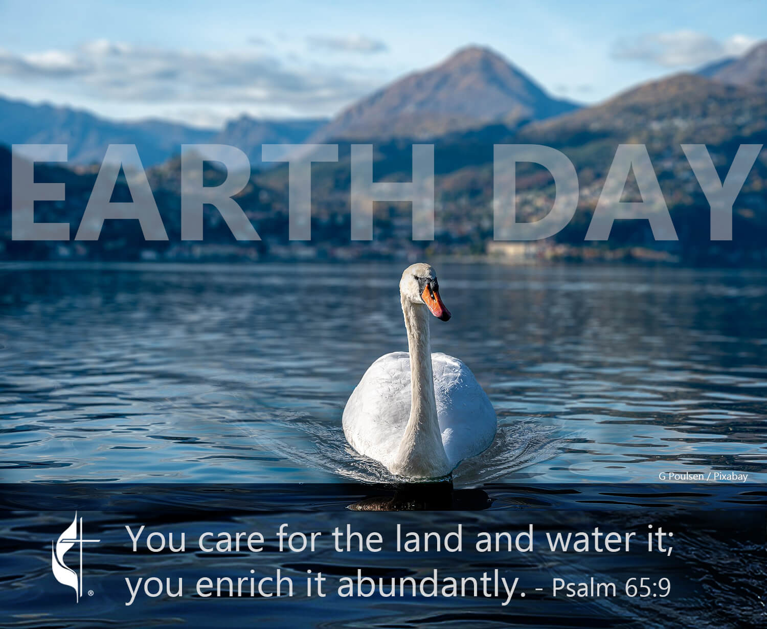 Earth Day 2025. Photo by G Poulsen / Pixabay; graphic by Laurens Glass, UIM News