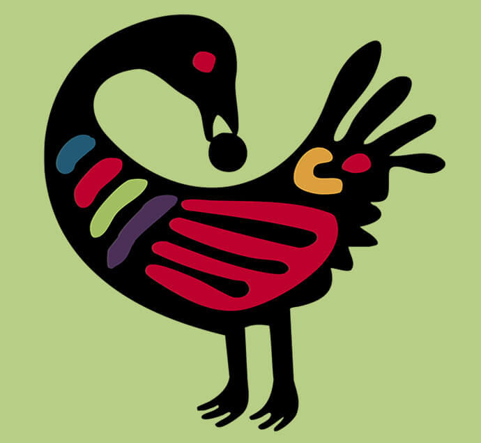 The Sankofa bird, showing a bird plucking a jewel of wisdom from its feathers, is a West African symbol for remembering the wisdom of the past while moving forward. Louisiana Conference Bishop Delores “Dee” J. Williamston said the same idea informed the work on the vision statement. Image courtesy of United Methodist Communications. 