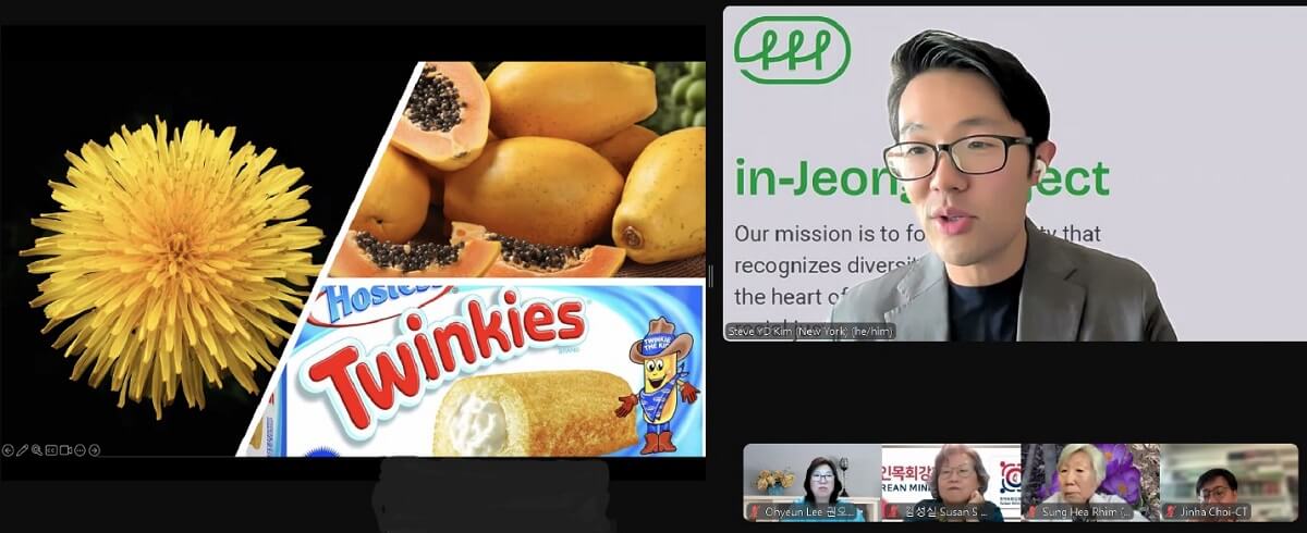 한인목회강화협의회 인종정의태스크포스는 5월 아시안 유산의 달을 맞아 <아시아계 미국인의 자화상>이라는 주제로 첫 웨비나를 개최했다. 사진, <아시아계 미국인의 자화상>을 주제로 진행된 웨비나 화면 갈무리. 제공, 김영동(Steve YD Kim) 목사.