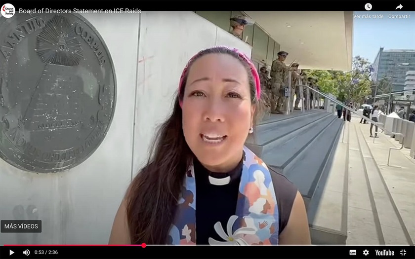 Video de la declaración (en ingles) de la presidenta de la Junta Directiva de GBCS. Captura de pantalla Noticias MU.