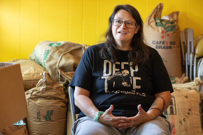 Mercy Rodriguez is a Navy veteran who serves as operations manager at the Deep Time ministry.