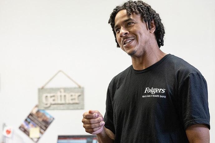 Corey DuPlessis recalls fleeing his home with family after Hurricane Katrina flooded Slidell, La. He was 9 years old at the time. Photo by Mike DuBose, UM News.