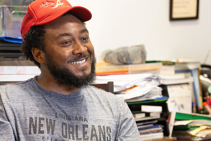 Jared Townsend remembers helping family and friends muck out their homes after Hurricane Katrina caused widespread flooding in Slidell, La. Photo by Mike DuBose, UM News.