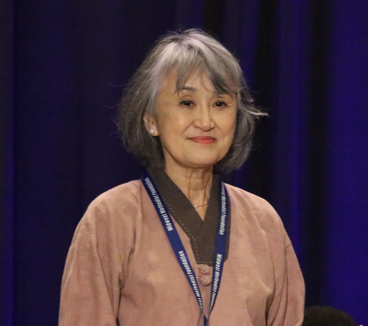 2025년 6월 11일 열린 북일리노이 연회 목회자 은퇴찬하예배에서의 신경혜 목사. 사진, 김응선(Thomas E. Kim) 목사, 연합감리교뉴스.